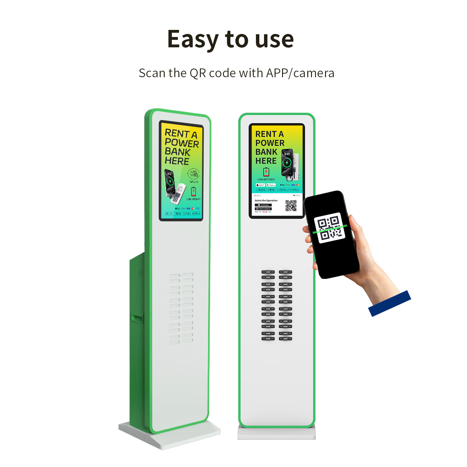 32 slots stripe pos vertical power bank vending machine (复制)