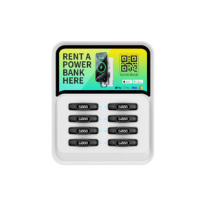 8 Slots Qr Scan Shared Power Bank Station