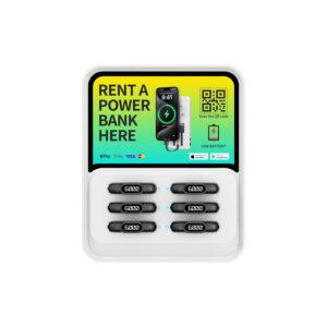 6 Slots Qr Scan Shared Power Bank Station